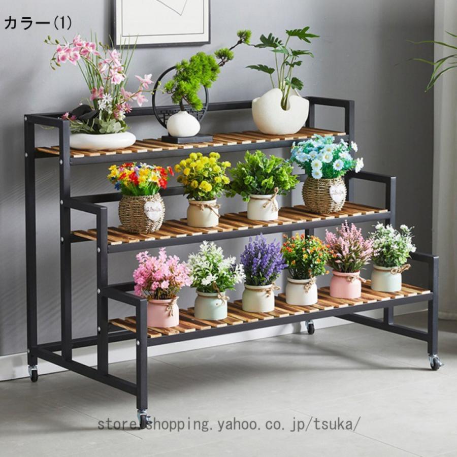 盆栽台 アイアンラック 観葉植物 多肉植物 3段 植物棚　フラワースタンド フラワースタンド アイアン 3段 観葉植物 ガーデニング 棚 プランター