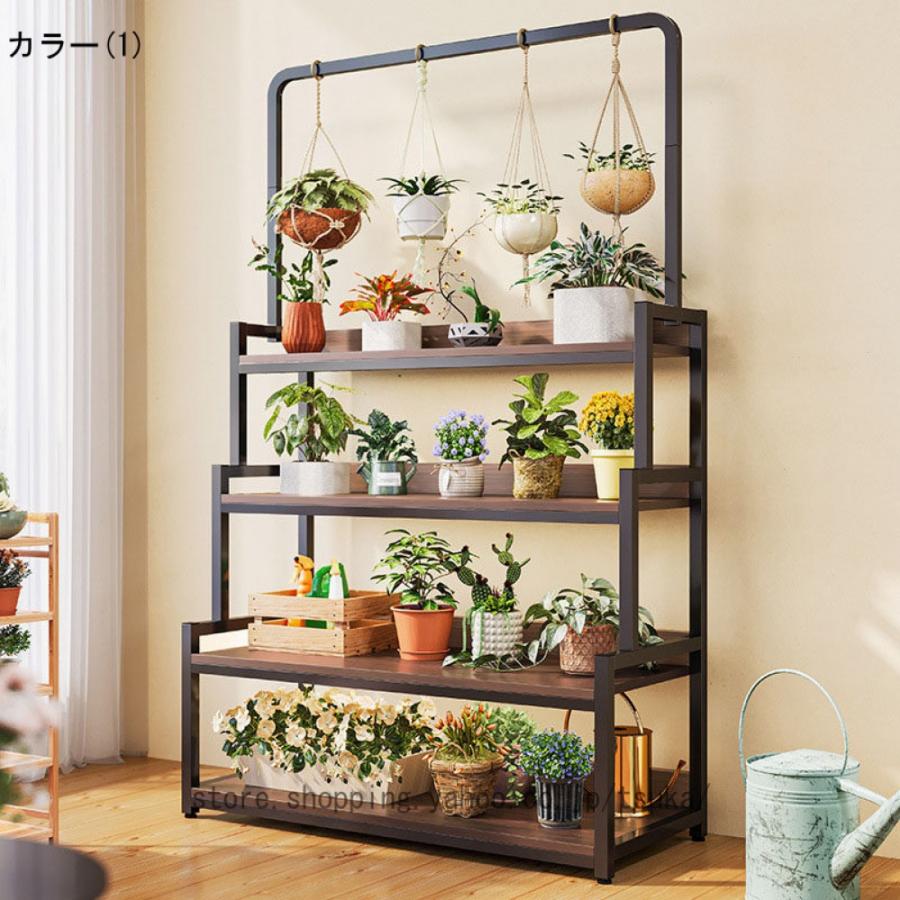 フラワーラック フラワースタンド 花棚 階段式 収納ラック 棚 園芸