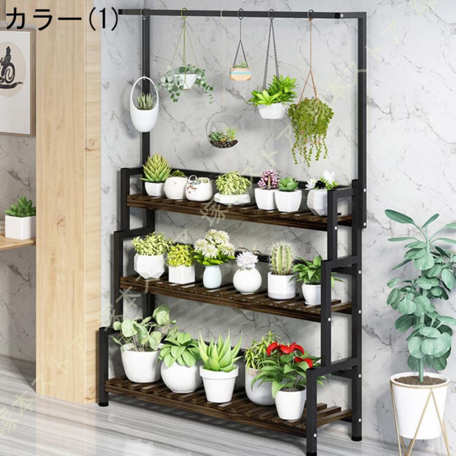 フラワーラック フラワースタンド 花棚 階段式 収納ラック 棚 園芸