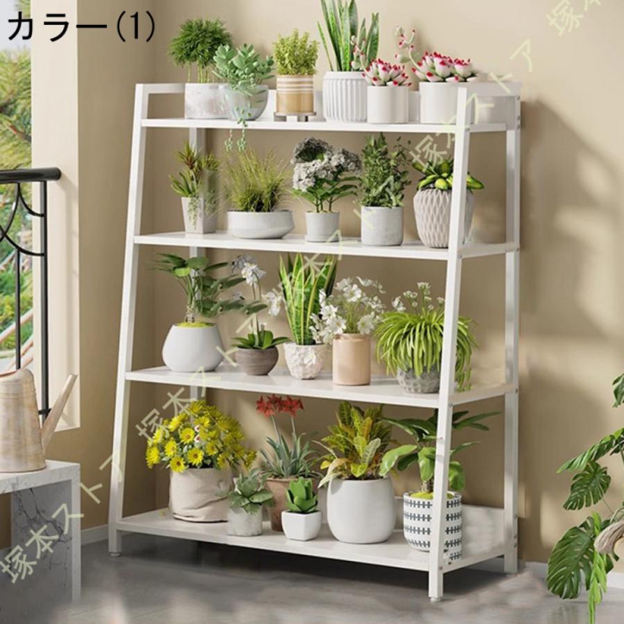 花台 フラワースタンド アイアン 4段 プランタースタンド 鉢植え スタンド 園芸ラック 飾り棚 多肉植物棚 屋外 室内 ベランダ 玄関 おしゃれ 植物棚 盆栽棚_3