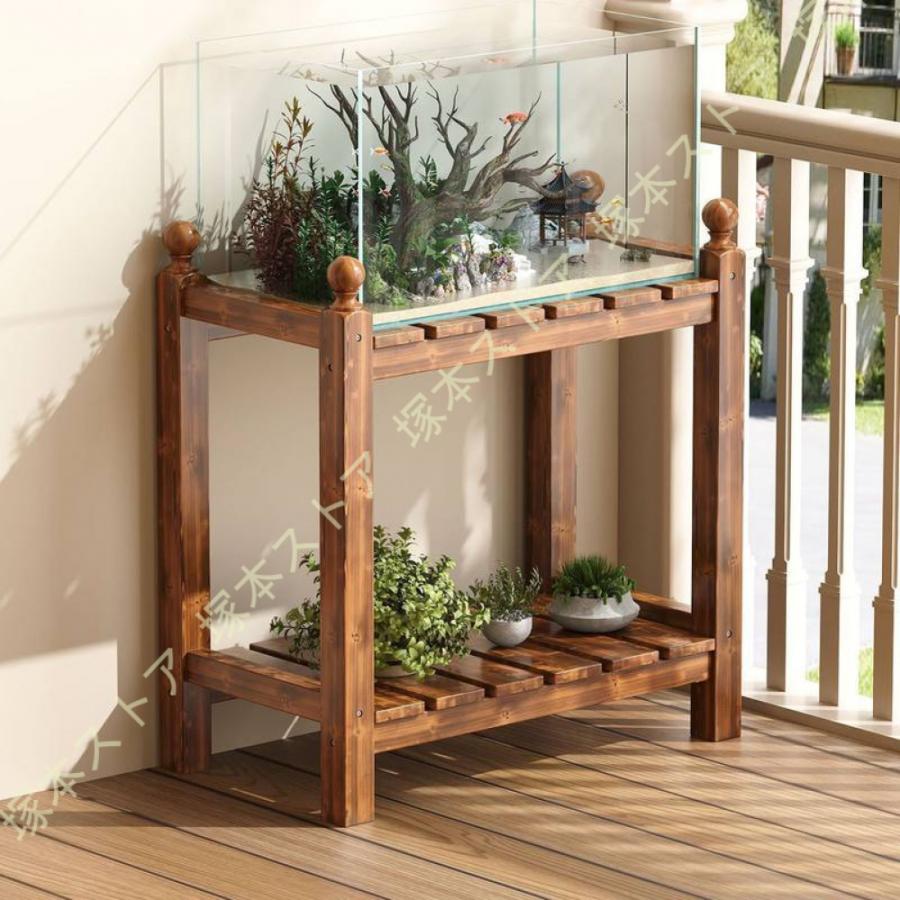 フラワースタンド 鉢スタンド プランタースタンド 水槽台 木製 鉢置き