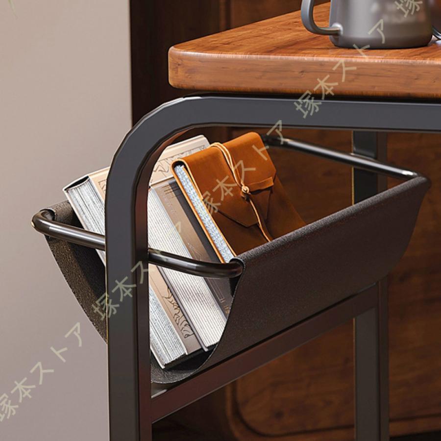 ソファサイドテーブル サイドテーブル おしゃれ ベッドサイドテーブル 古材 木製 北欧 アイアン ナイトテーブル 木製コーヒーテーブル カフェテーブル 木製｜tsuka｜15