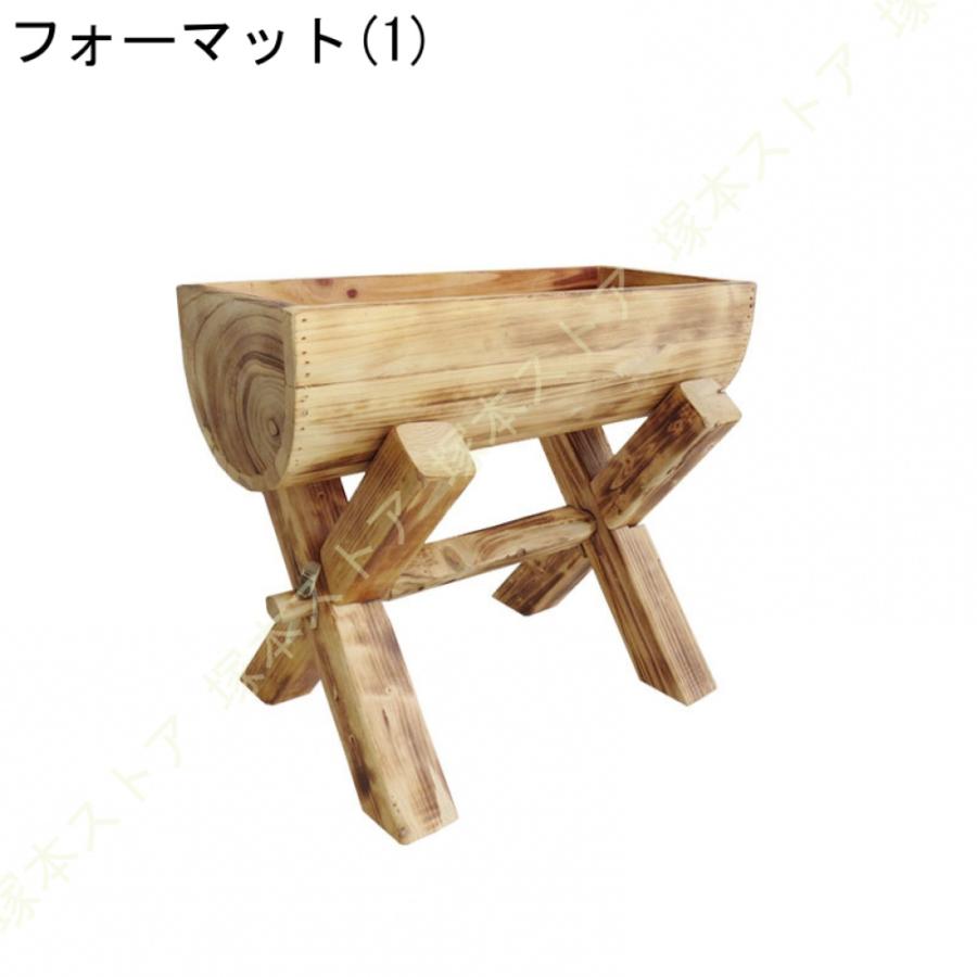 フラワースタンド 棚 ガーデニング用品 ガーデンファニチャー 庭 ベランダ 杉 スギ 屋外 おしゃれ ラティス 園芸 花立て 花台 庭園 花壇 木製_3