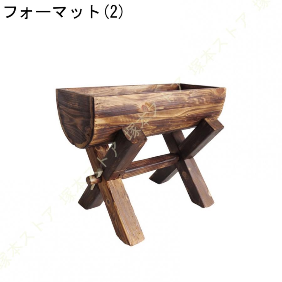 フラワースタンド 棚 ガーデニング用品 ガーデンファニチャー 庭 ベランダ 杉 スギ 屋外 おしゃれ ラティス 園芸 花立て 花台 庭園 花壇 木製_4