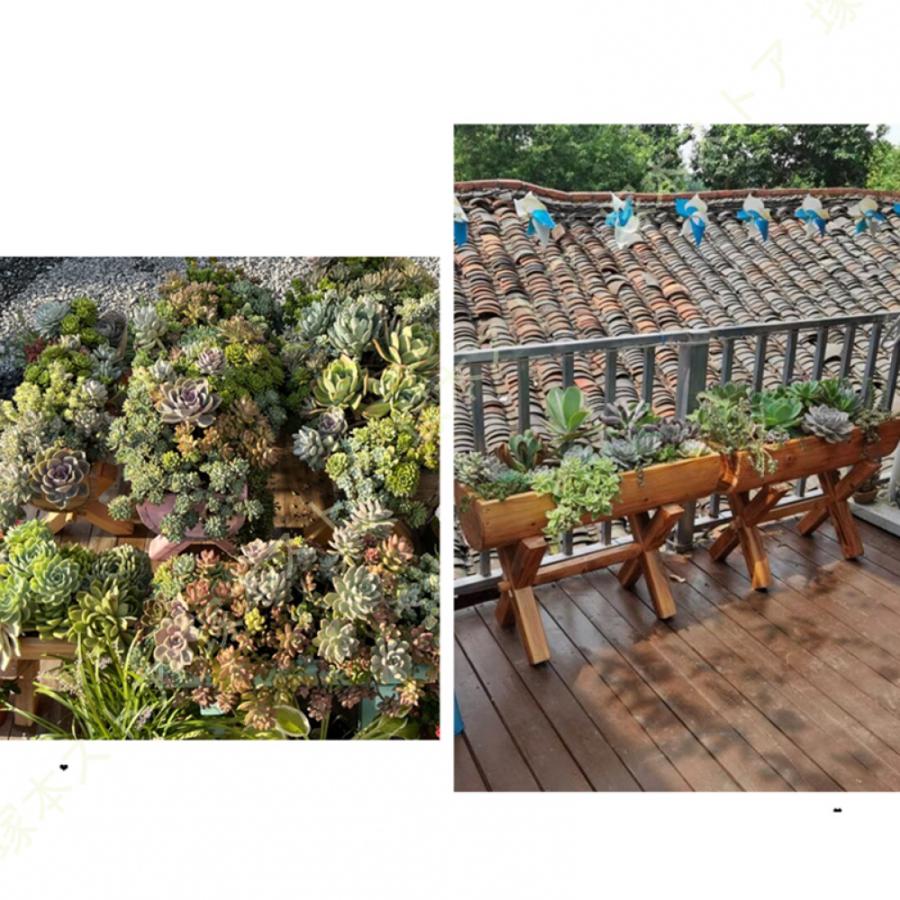 フラワースタンド 棚 ガーデニング用品 ガーデンファニチャー 庭 ベランダ 杉 スギ 屋外 おしゃれ ラティス 園芸 花立て 花台 庭園 花壇 木製_10