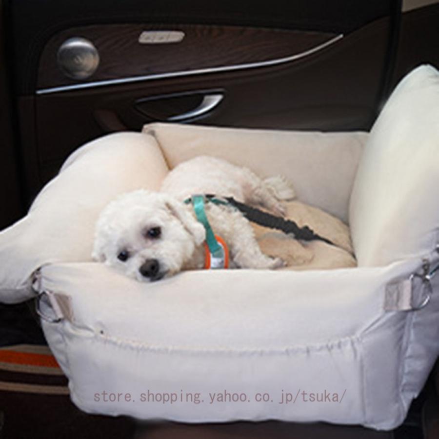 犬 お散歩 お出かけ カーシート ドライブ ボックス ベッド かわいい おしゃれ トイプードル 小型犬 中型犬 2WAYドライブペットベッドバッグ 車 シート ペットの画像