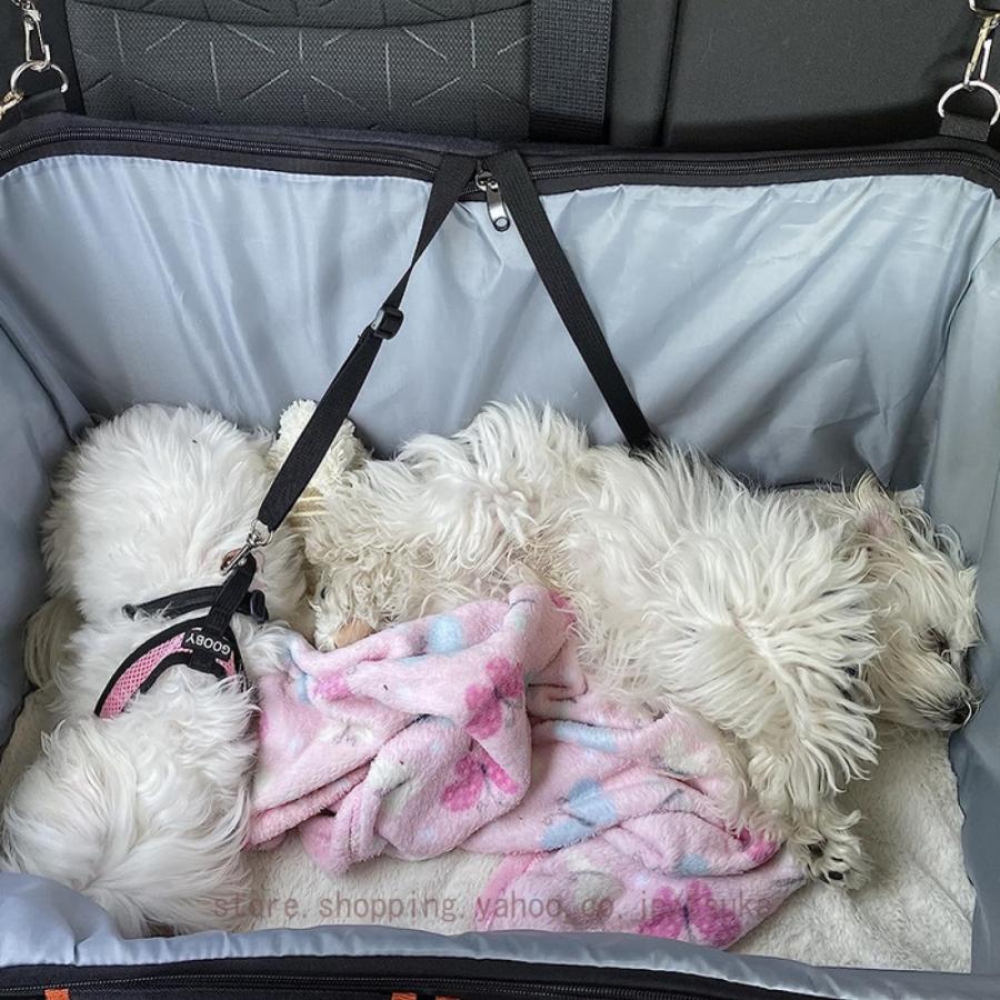 ドライビングクッション 犬用 ドライブボックス 車 ペット用 車内 猫用 ユニセックス 助手席 後部座席に取付可能なペット用ドライブボックス 犬 ドライブ_5