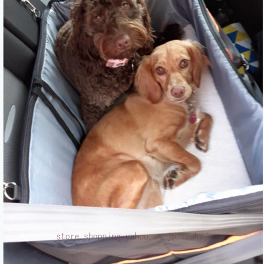 ドライビングクッション 犬用 ドライブボックス 車 ペット用 車内 猫用 ユニセックス 助手席 後部座席に取付可能なペット用ドライブボックス 犬 ドライブ_6