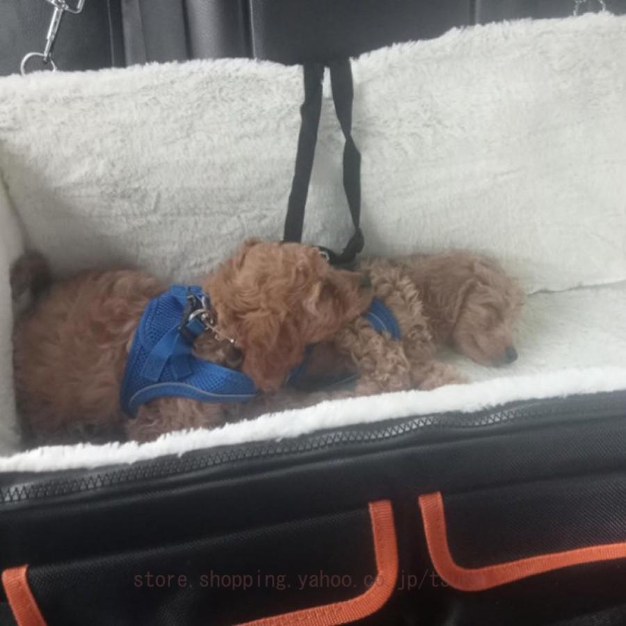 ドライビングクッション 犬用 ドライブボックス 車 ペット用 車内 猫用 ユニセックス 助手席 後部座席に取付可能なペット用ドライブボックス 犬 ドライブ_7