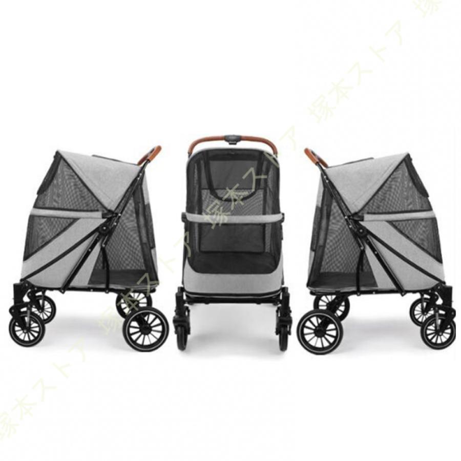 ペットカート 大型犬対用 耐荷重 55kg 中型犬 大型犬 多頭用 ドッグ