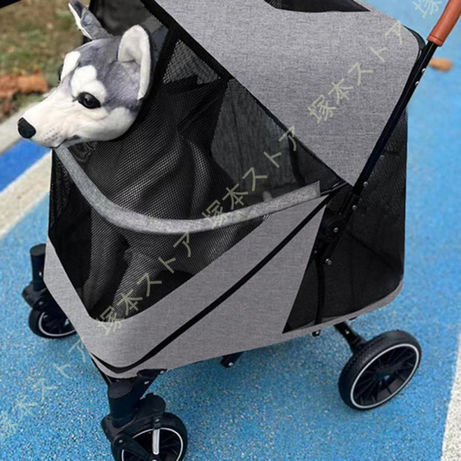 ペットカート 大型犬対用 耐荷重 55kg 中型犬 大型犬 多頭用 ドッグ