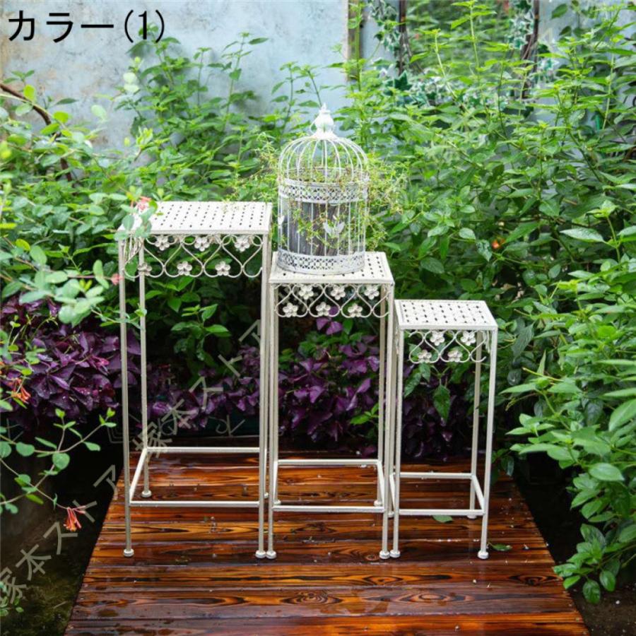 【フラワースタンド 】サイドテーブル 花台 アイアンテーブルミニテーブルアンティーク調 フラワースタンド 屋外 アイアン 鉢スタンド 花台 室内 ベランダ_3