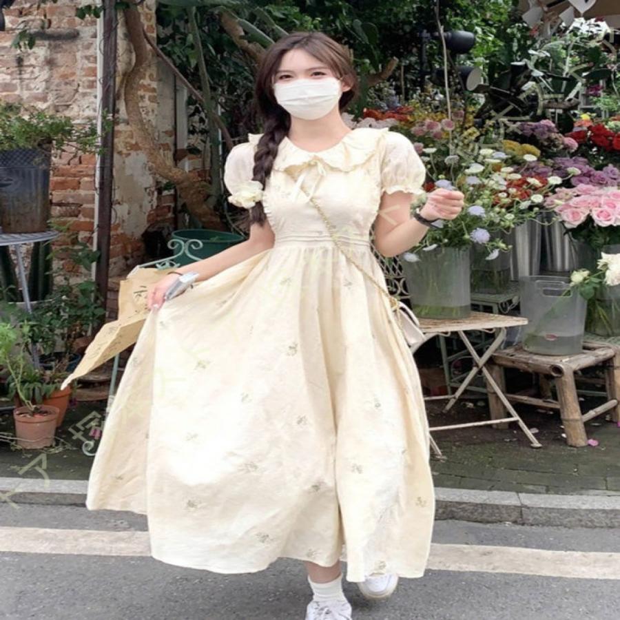 ロリータ レディース ブラウス 夏 姫袖 透け ラグジュアリー フリル