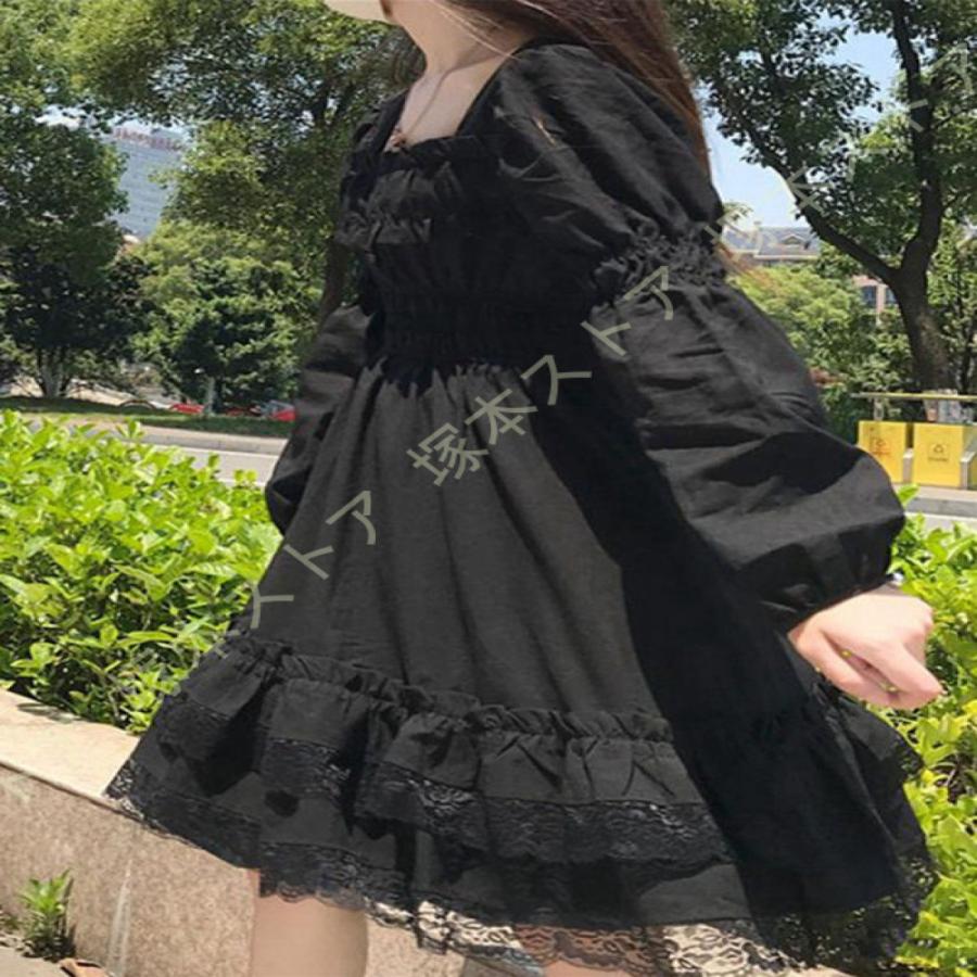 ロリータ レディース ブラウス 夏 姫袖 透け ラグジュアリー フリル