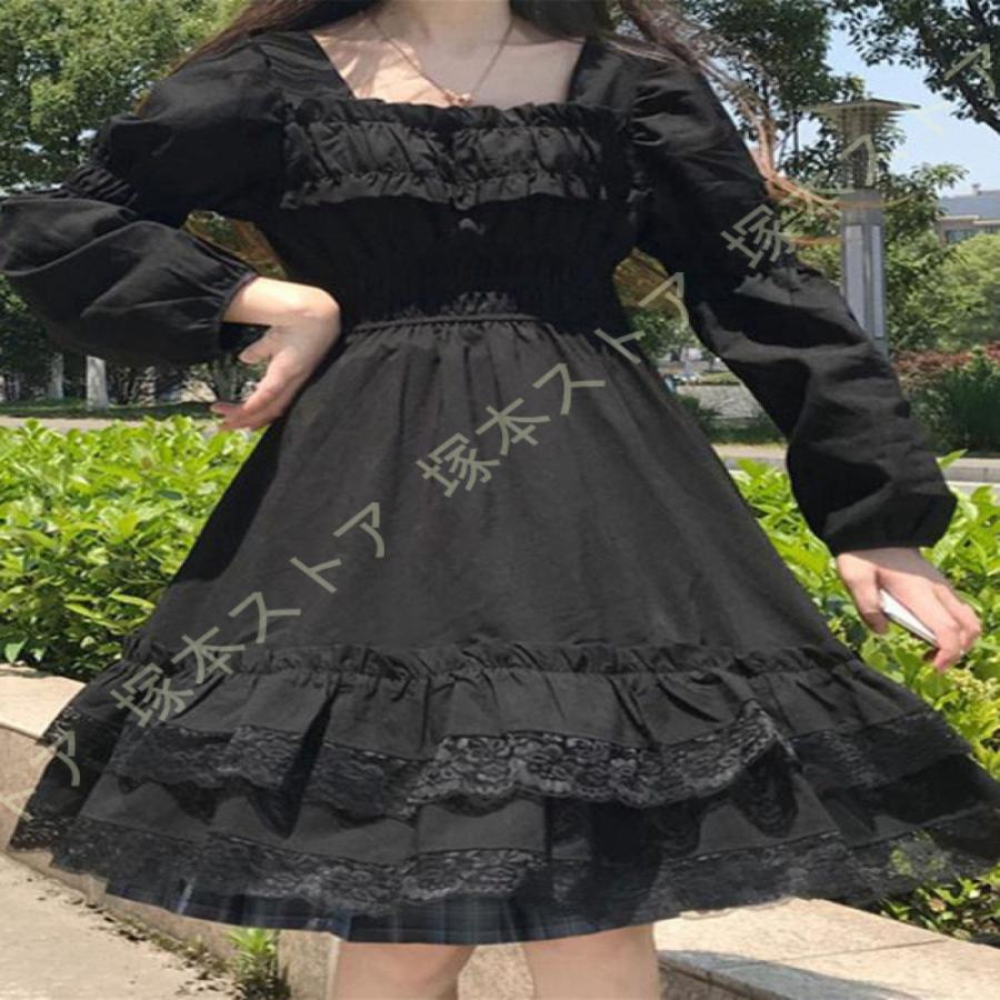 ロリータ レディース ブラウス 夏 姫袖 透け ラグジュアリー フリル