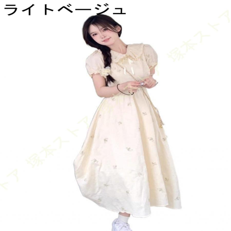ロリータ レディース ブラウス 夏 姫袖 透け ラグジュアリー フリル