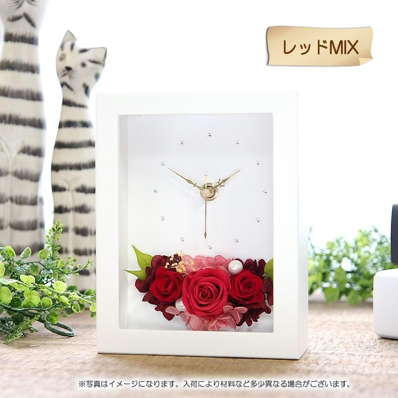プリザーブドフラワー 花時計 送料無料 額の中に時計が付いてる モダンガラスフレーム 時計 壁掛け 花 プレゼント ギフト Clockgakusm フラワーポケット 塚口ガーデン 通販 Yahoo ショッピング