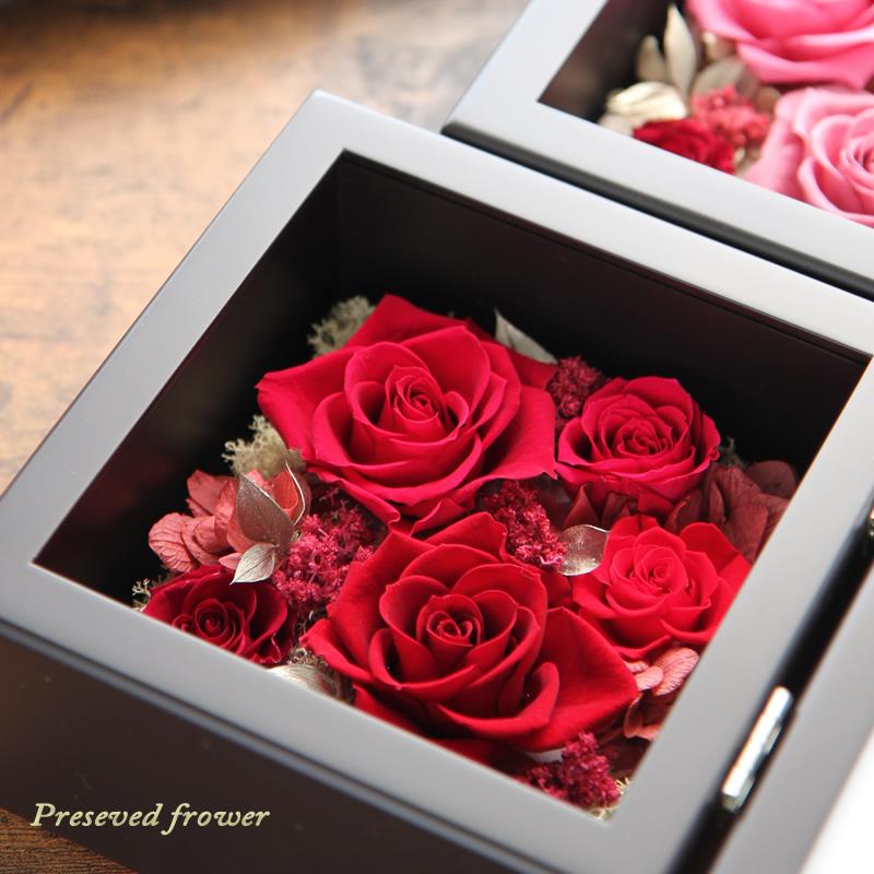 プリザーブドフラワー 花 ギフト プレゼント 写真立て フォトフレーム