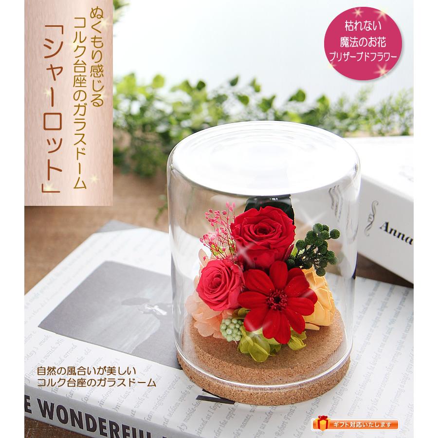 プリザーブドフラワー クリスマス お歳暮 ガラスドーム ガラスケース 送料無料 贈り物 Renewシャーロット ギフト 花 プレゼント Syarot フラワーポケット 塚口ガーデン 通販 Yahoo ショッピング