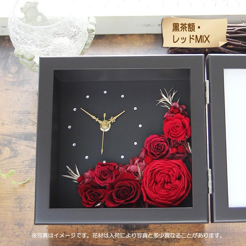 プリザーブドフラワー 時計付き 写真立て フォトフレーム 花時計 ティアラ 時計 写真フレーム 送料無料 額 ギフト 花 プレゼント 結婚記念 結婚祝い Thiaraclock フラワーポケット 塚口ガーデン 通販 Yahoo ショッピング