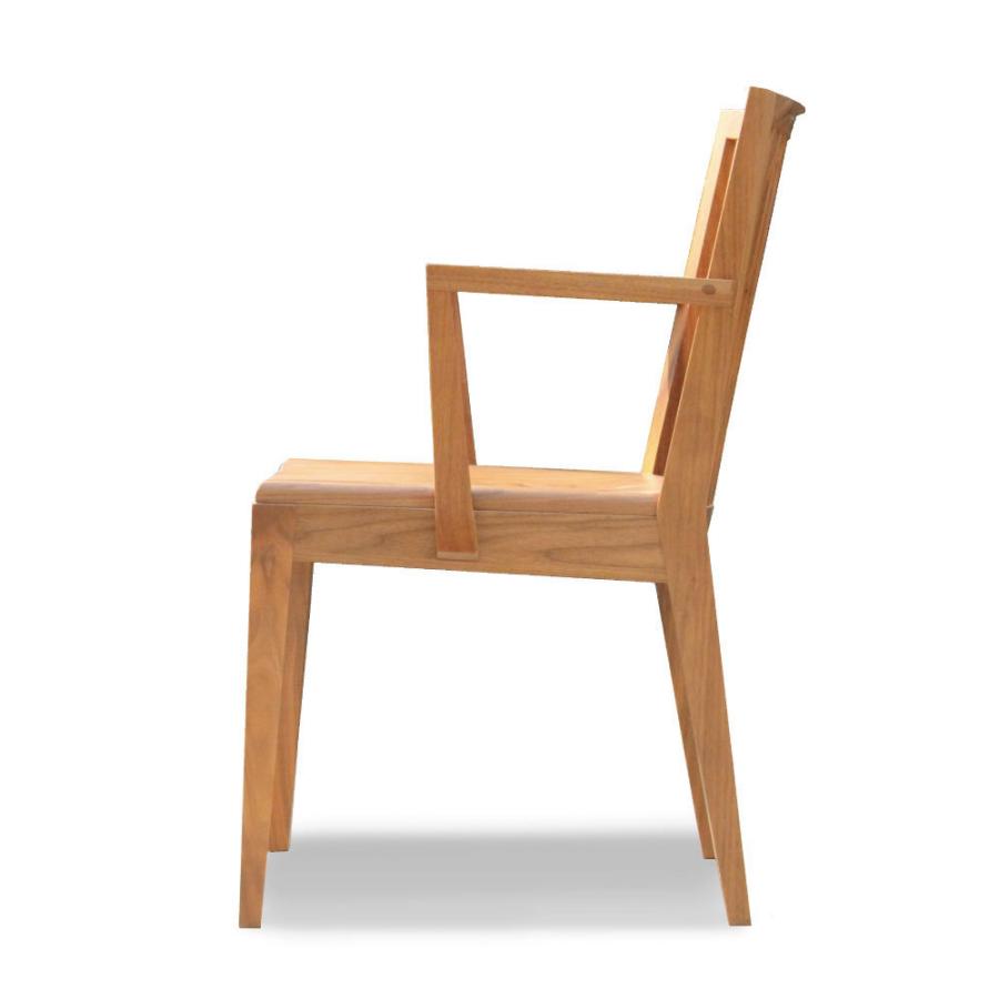 塚本木工所　TCW-2031 AC　ダイニングチェア　イス　いす　椅子　木製　アーム　肘付き　板座　家具　オーク　無垢　国産　おしゃれ |  | 02
