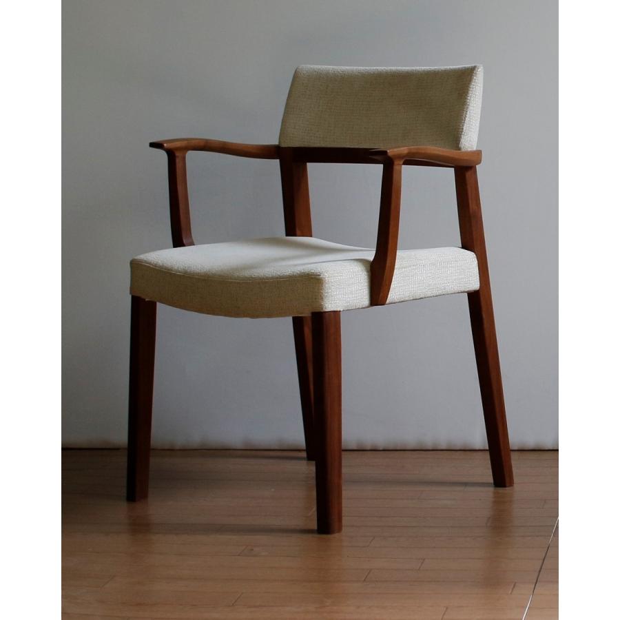 塚本木工所　TC-S21 AC　ダイニングチェア　イス　いす　椅子　木製　アーム　肘付き　板座　家具　オーク　無垢　国産　おしゃれ |  | 02