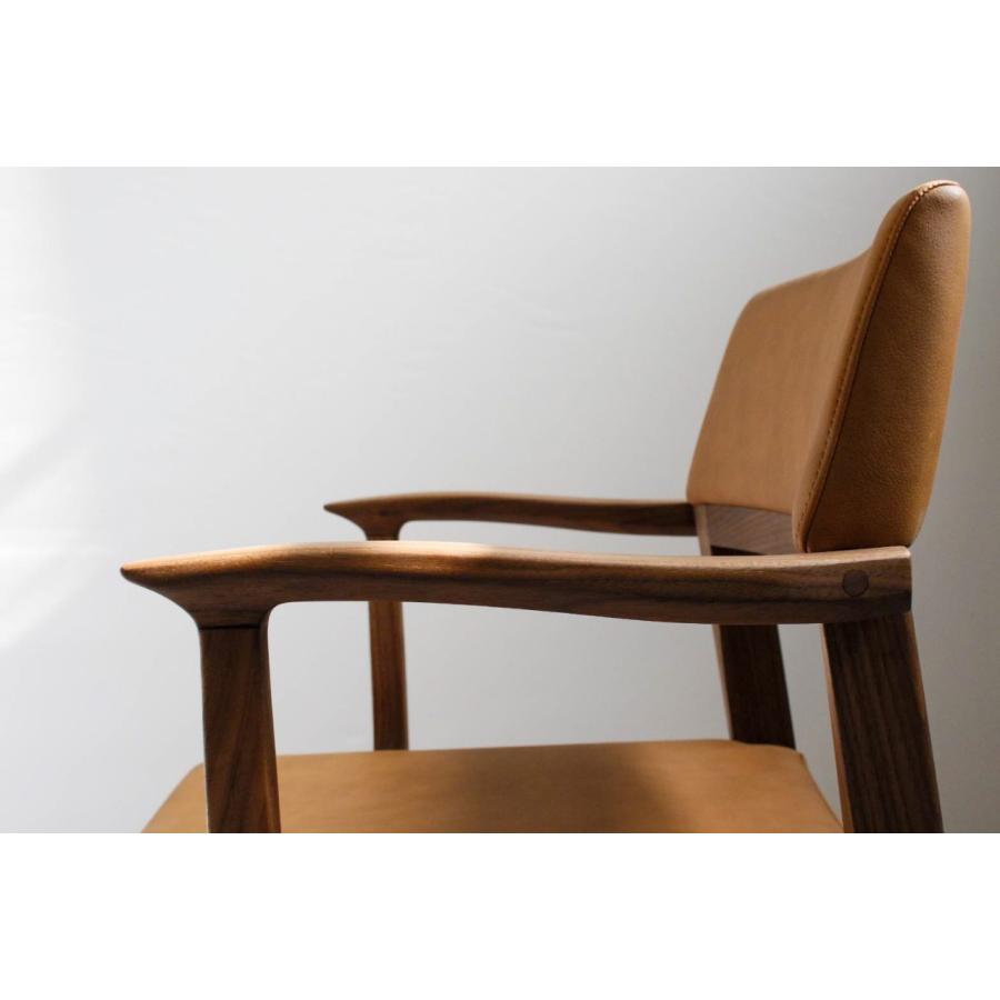 塚本木工所　TC-S21 AC　ダイニングチェア　イス　いす　椅子　木製　アーム　肘付き　板座　家具　オーク　無垢　国産　おしゃれ |  | 03