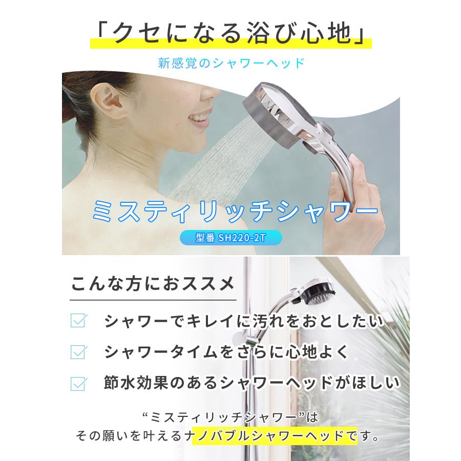 最適な価格 シャワーヘッド ミスティリッチシャワー Sh2 2t グレー 美肌 水生活製作所 マイクロナノバブル ミスト 節水 血行促進 保湿 ストップボタン付き ミストップ 60 Off Kwsrbd Com
