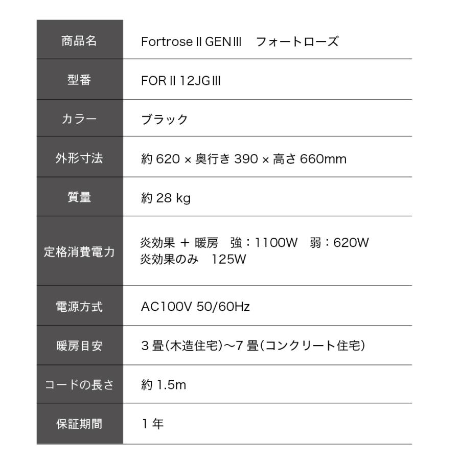 暖炉 フェイク 炎 暖炉型ヒーター インテリア 電気暖炉 ストーブ おしゃれ ディンプレックス Dimplex Fortrose II GENIII フォートローズ | Dimplex | 16
