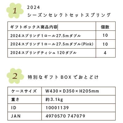 【個人様購入可能】● イトマン 2024 シーズンセレクトセット スプリング ( 10001139 ) ティッシュ トイレット ペーパー ギフトボックス 春 送料無料 70064｜tsukasa1｜04