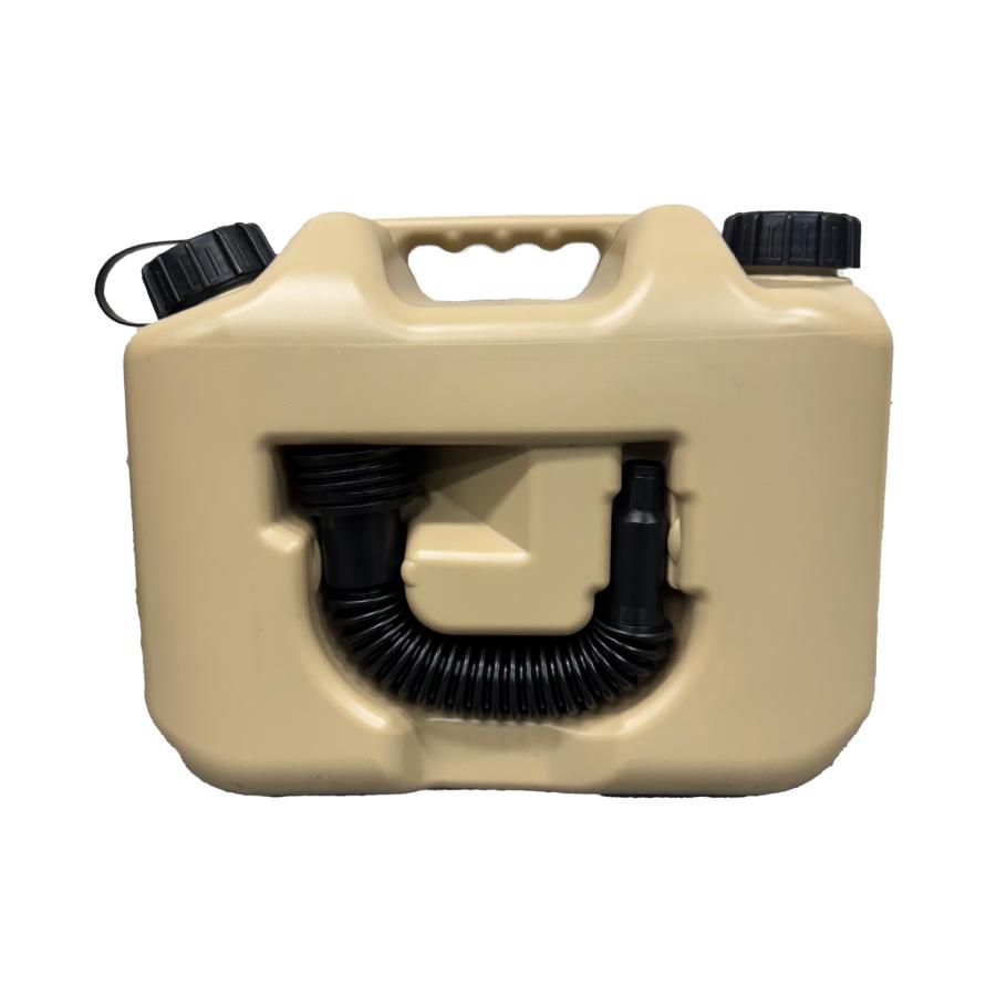 ベージュ matka(マトカ) 『ノズル付きポリタンク10L』 PL保険加入商品