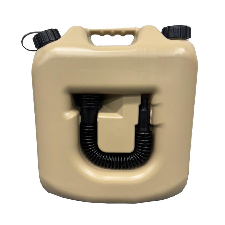 ベージュ matka(マトカ) 『ノズル付きポリタンク18L』 PL保険加入商品