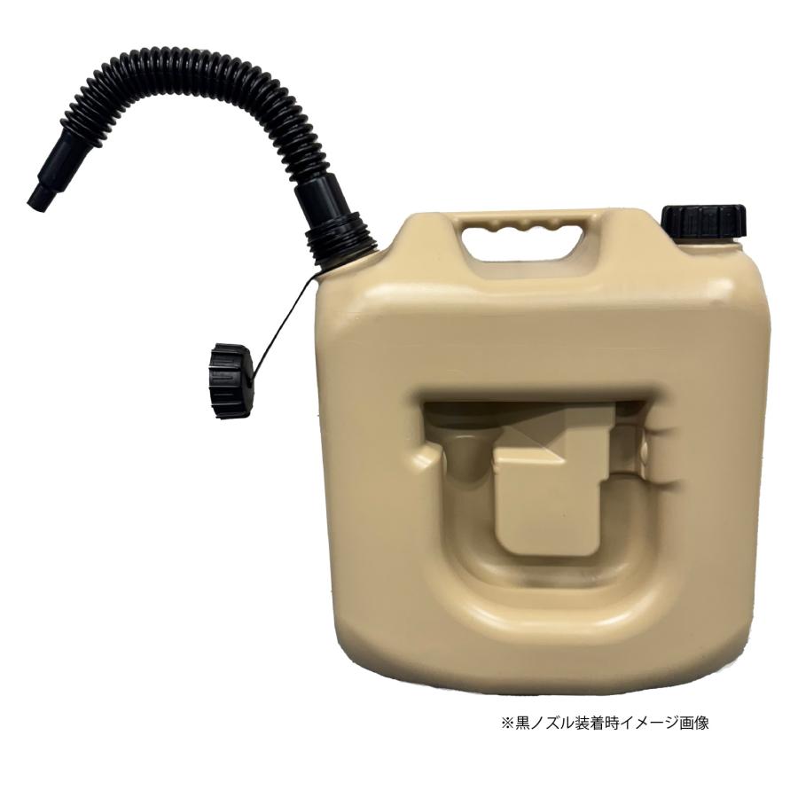 ベージュ matka(マトカ) 『ノズル付きポリタンク18L』 PL保険加入商品
