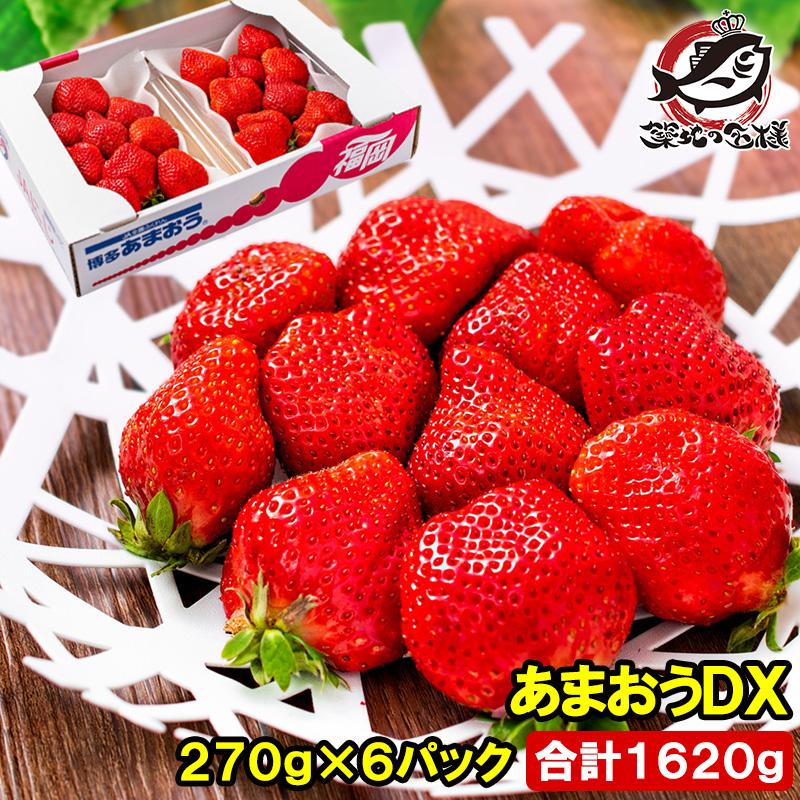 あまおう DX 等級 270g×6パック 合計1620g 1箱 2パック入り いちご