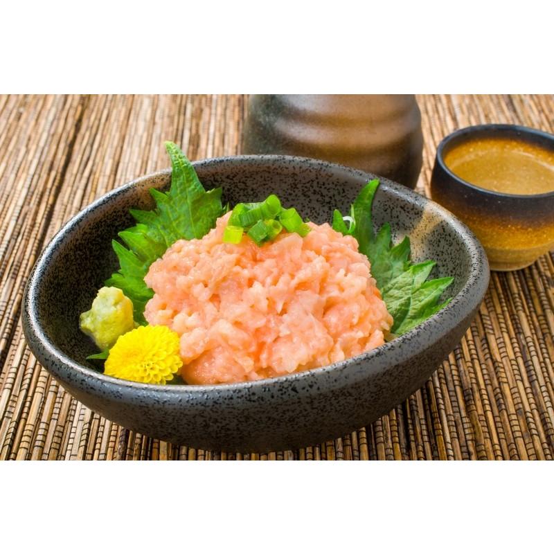 ネギサーモンです。 海鮮丼12食セット（鉄火（漬けまぐろ）2P・ねぎとろ2P・サーモン