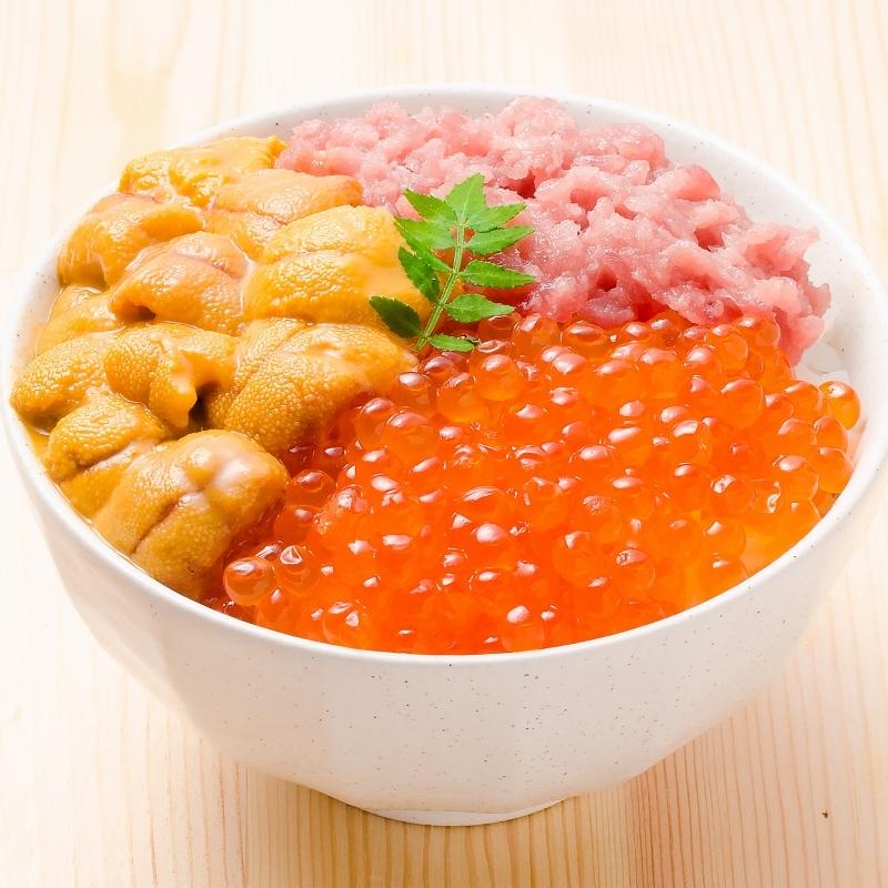 築地の海鮮丼セット（至高・約2杯分）王様のネギトロ＆無添加生