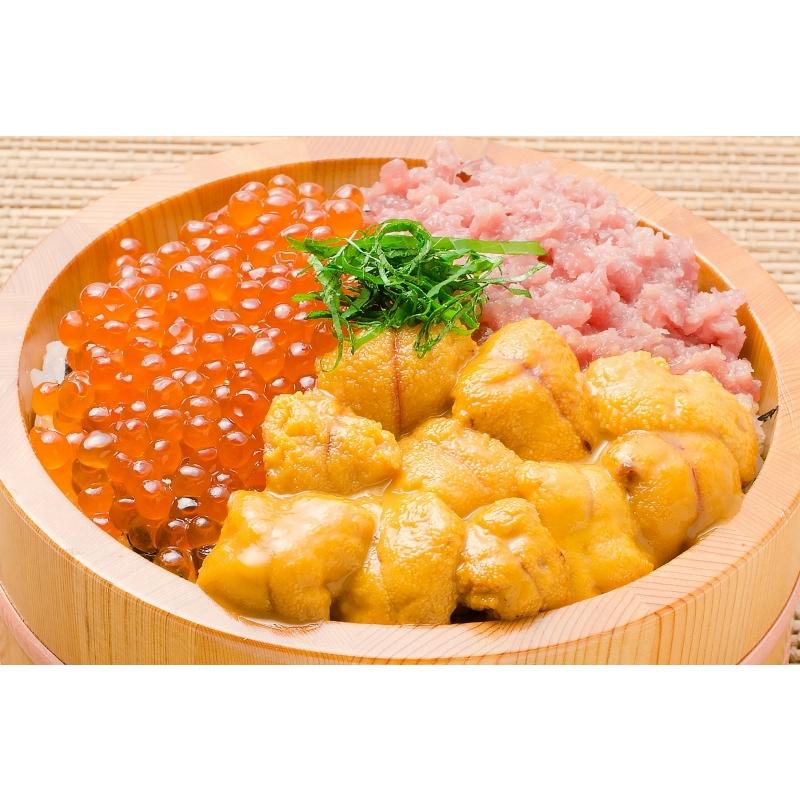築地市場のウニイクラ丼セット（4杯分・無添加生ウニ200g＆いくら醤油漬け200g）海鮮丼で約4杯分 単品おせち 海鮮おせち 単品おせち 海鮮おせち