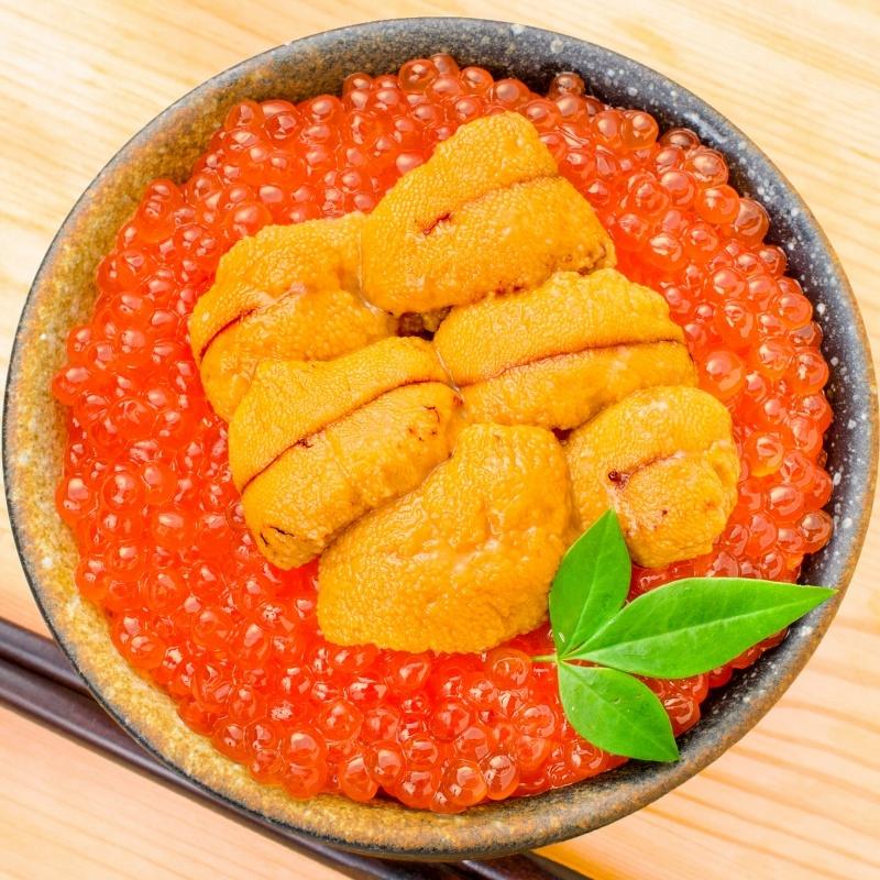 築地市場のウニイクラ丼セット（4杯分・無添加生ウニ200g＆いくら醤油漬け200g）海鮮丼で約4杯分 単品おせち 海鮮おせち 単品おせち 海鮮おせち