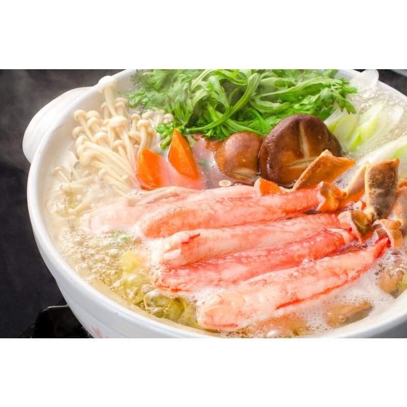 超特大 5L ズワイガニ ポーション かにしゃぶ お刺身用 1kg 500g×2