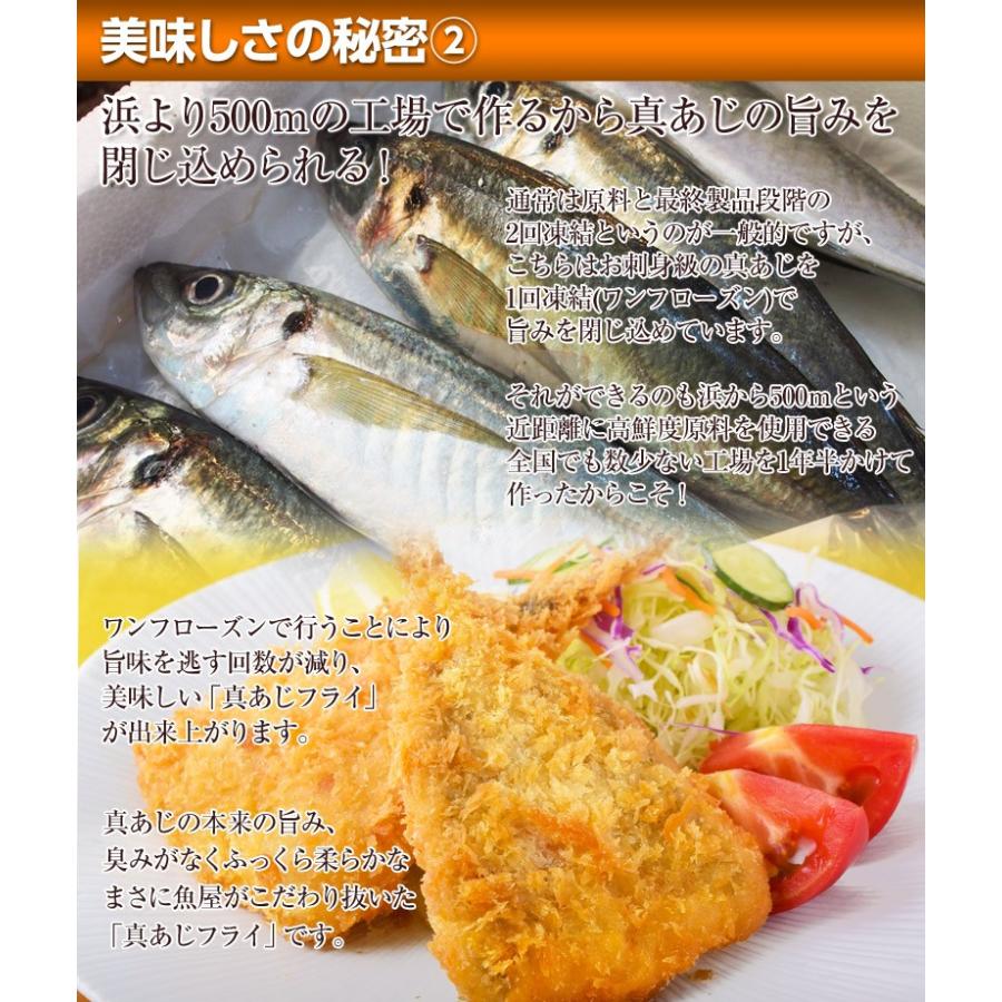長崎県 松浦港産 リッチ真あじフライ 6尾 1尾 60g 冷凍 Sea 1q097 豊洲からの直送便 ヤフー店 通販 Yahoo ショッピング
