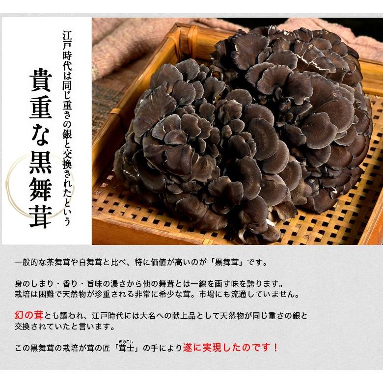 新潟県産 黒舞茸『 真 』 ご家庭用 約700g ※冷蔵 送料無料 : 豊洲から