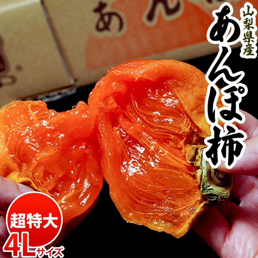 超特大4L 『あんぽ柿』JA南アルプス市 山梨県産 干し柿 4Lサイズ1玉 約