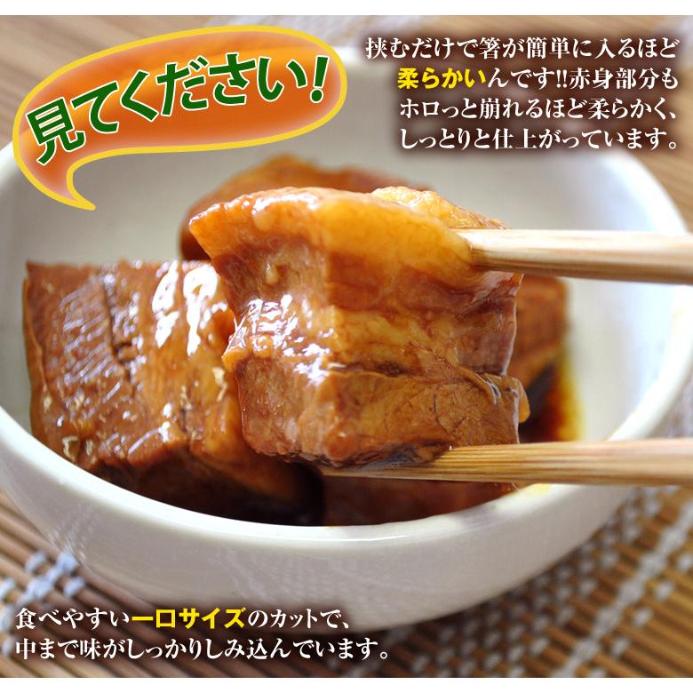 業務用『じっくり煮込んだ豚角煮』（430g×３袋）　※冷凍 送料無料｜tsukijiichiba｜02