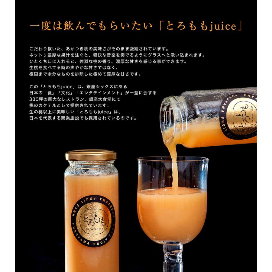 世界を見据える 古山浩司さんのとろももjuice （品種：あかつき限定