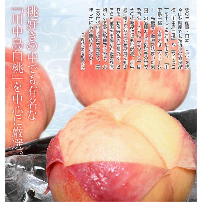 《送料無料》山梨県産 大玉もも 産地規格・最大級サイズ5玉　約1.8kg ○｜tsukijiichiba｜04