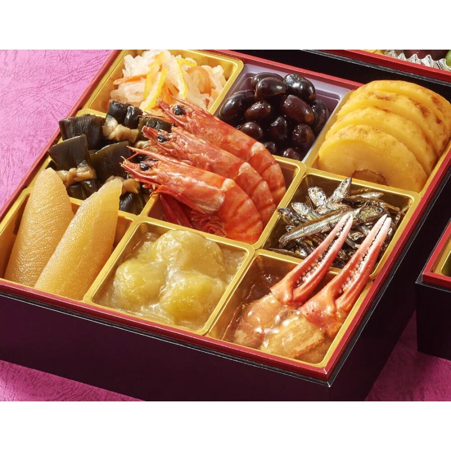 国産原料にこだわる生おせち 和洋中の3段重 「結(ゆい)」 6.5寸×3段 全29品 3〜4人前 ※冷蔵・送料無料 ゆい