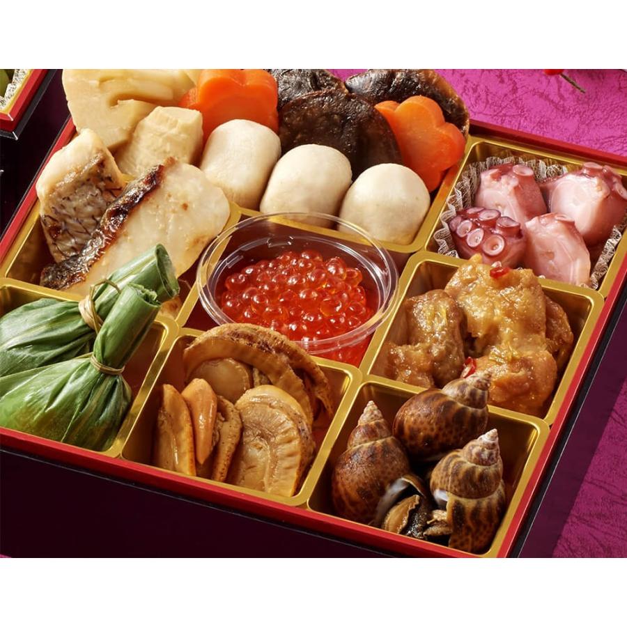 国産原料にこだわる生おせち 和洋中の3段重 「結(ゆい)」 6.5寸×3段 全29品 3〜4人前 ※冷蔵・送料無料 ゆい