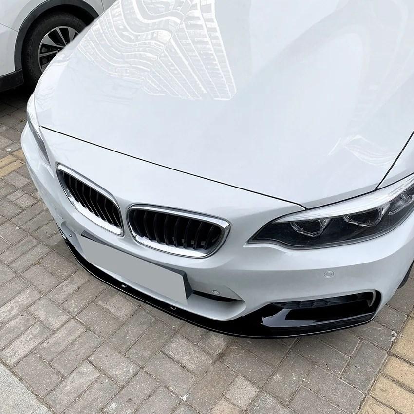 超目玉枠 バンパーフロントリップスポイラー BMW F22 F23 220I 220D 230I M240I M-SPORT 2014-2021 Mパフォーマンススタイルスプリッターディフューザー