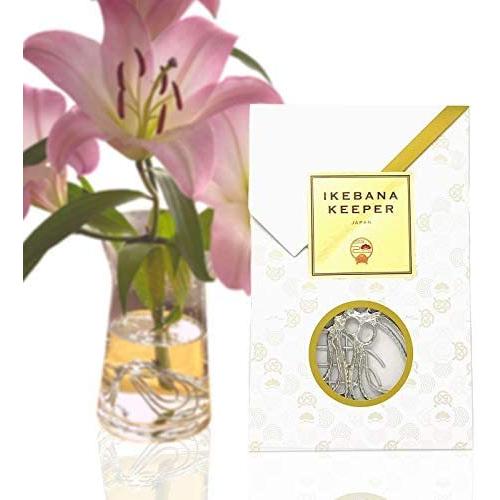 月乃商店供tomoイケバナキーパー 純錫製 生け花グッズ 抗菌効果 お花長持ち 剣山 フラワーギフト 良質