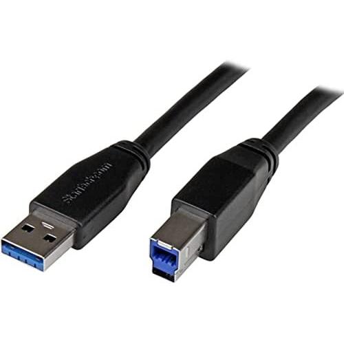 【★大感謝セール】 StarTech.com USB 3.0 アクティブリピーターケーブル USB A(オス) - USB B(オス) 10m USB 3.1(10m) USBケーブル